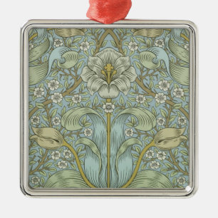 William Morris Spring Thicket Classic Pattern Metal Ornament