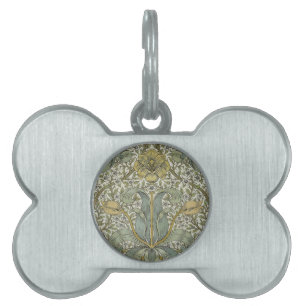 William Morris Spring Thicket Classic Pattern Pet ID Tag