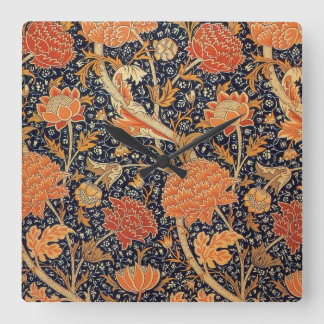 WILLIAM MORRIS SQUARE WALL CLOCK