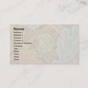 William Morris St James Acanthus Wallpaper Business Card