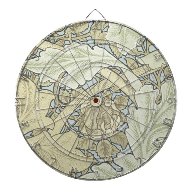 William Morris St James Acanthus Wallpaper Dartboard (Front)