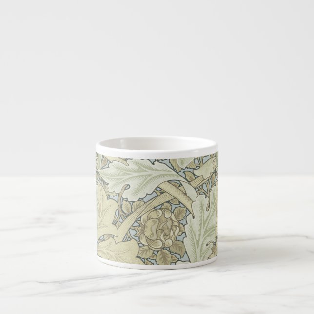 William Morris St James Acanthus Wallpaper Espresso Cup (Front)