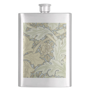 William Morris St James Acanthus Wallpaper Hip Flask