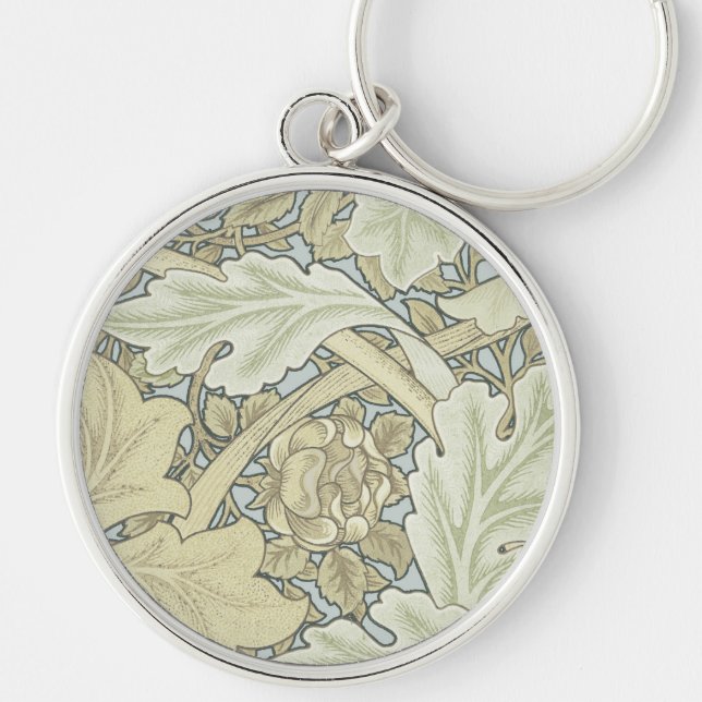 William Morris St James Acanthus Wallpaper Keychain (Front)