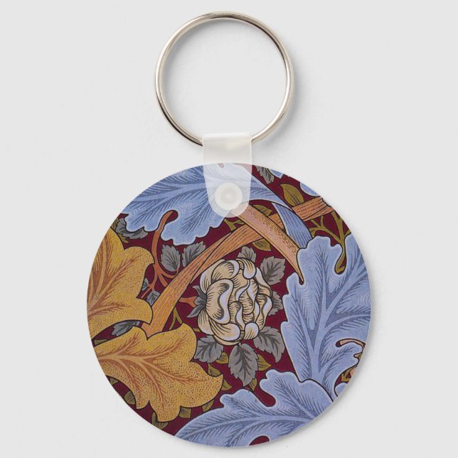 William Morris St James Acanthus Wallpaper Keychain (Front)