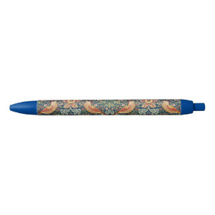 William Morris Strawberry black ink pen