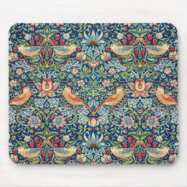 William Morris  Strawberry Mouse Pad (Front)