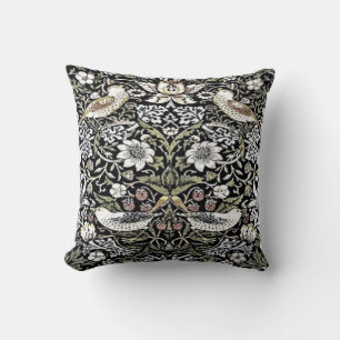 William Morris "Strawberry Thief" #1 Throw Pillow