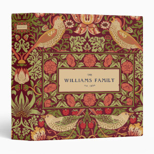 William Morris Strawberry Thief 3 Ring Binder