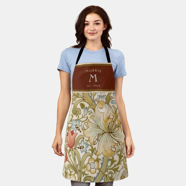 William Morris Strawberry Thief Apron (Worn)