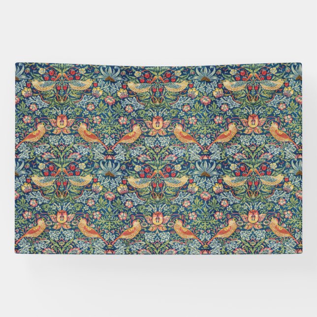 William Morris - Strawberry Thief Banner (Horizontal)