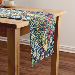 William Morris Strawberry thief bird Short Table Runner