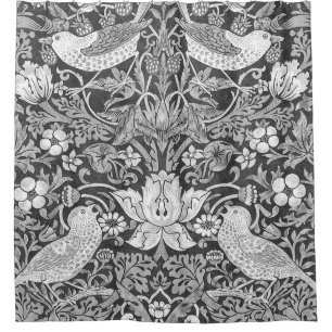William Morris Strawberry Thief Black And White