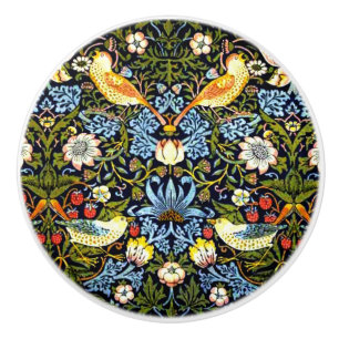 William Morris, Strawberry Thief, Ceramic Knob