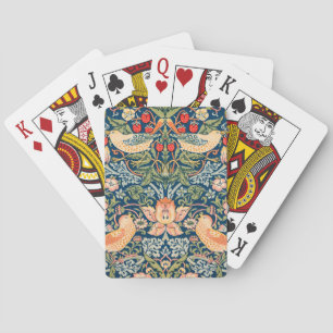 William Morris Strawberry Thief Design Playing Cards