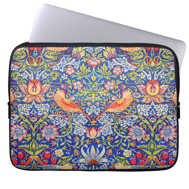 William Morris Strawberry thief famous painting  Laptop Sleeve (Front)