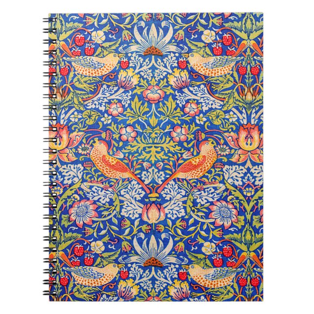 William Morris Strawberry thief famous painting  Notebook (Front)