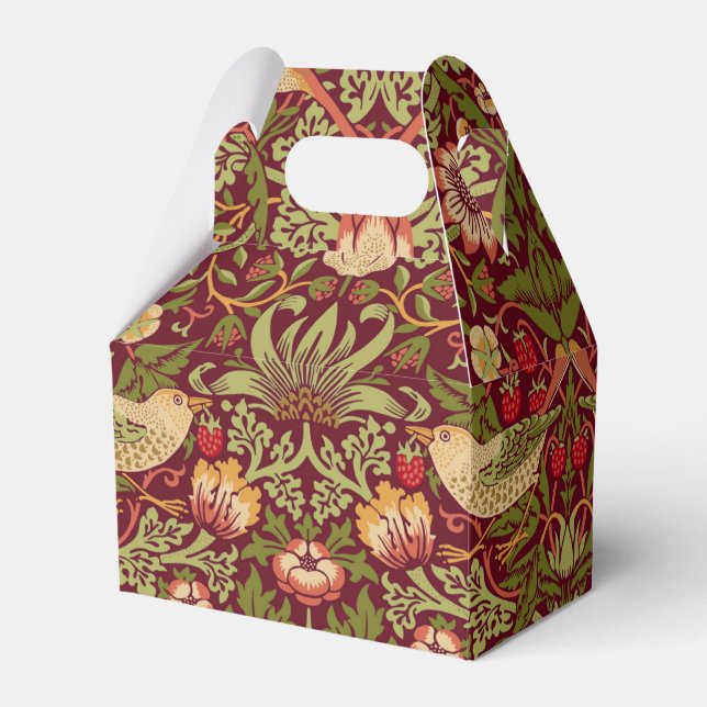 William Morris Strawberry Thief Favour Box (Front Side)