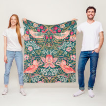 William Morris Strawberry Thief Fleece