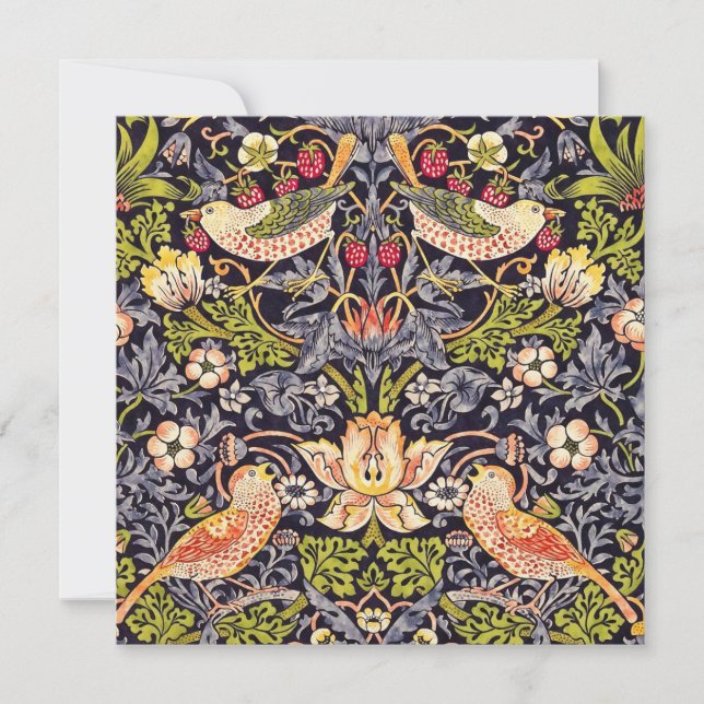 William Morris Strawberry Thief Floral Art Nouveau (Front)