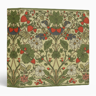 William Morris Strawberry Thief Floral Art Nouveau Binder
