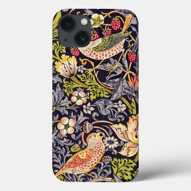 William Morris Strawberry Thief Floral Art Nouveau Case-Mate iPhone Case (Back)