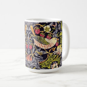 William Morris Strawberry Thief Floral Art Nouveau Coffee Mug