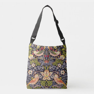 William Morris Strawberry Thief Floral Art Nouveau Crossbody Bag