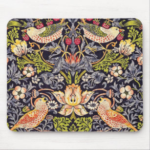 William Morris Strawberry Thief Floral Art Nouveau Mouse Pad