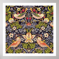 William Morris Strawberry Thief Floral Art Nouveau