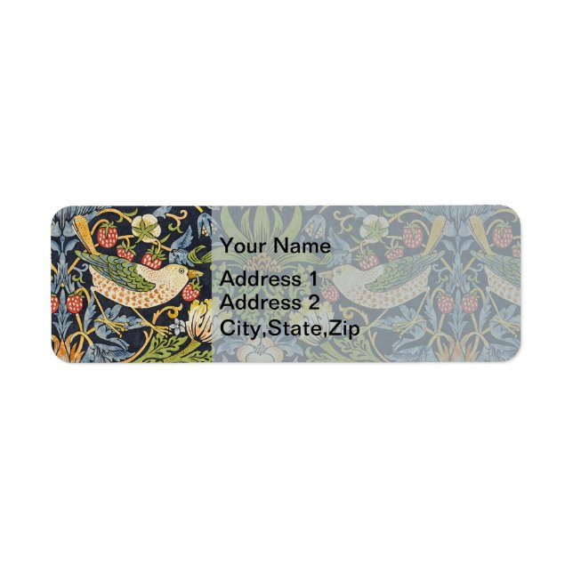 William Morris - Strawberry Thief Floral Pattern (Front)