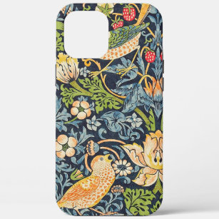 William Morris Strawberry Thief Floral Pattern iPhone 12 Pro Max Case