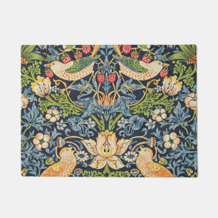 William Morris Strawberry Thief Floral Pattern Doormat