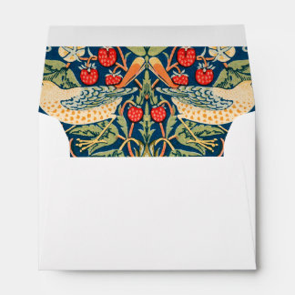 William Morris Strawberry Thief Floral Pattern Envelope