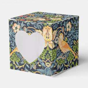 William Morris Strawberry Thief Floral Pattern Favor Box