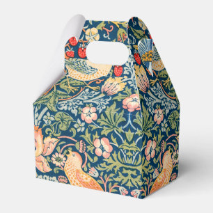 William Morris Strawberry Thief Floral Pattern Favor Box