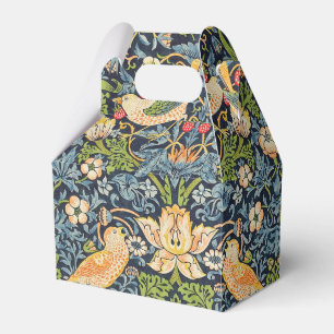 William Morris Strawberry Thief Floral Pattern Favor Box