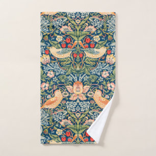 William Morris Strawberry Thief Floral Pattern Hand Towel