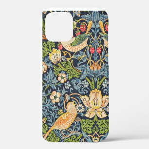 William Morris Strawberry Thief Floral Pattern iPhone 12 Case