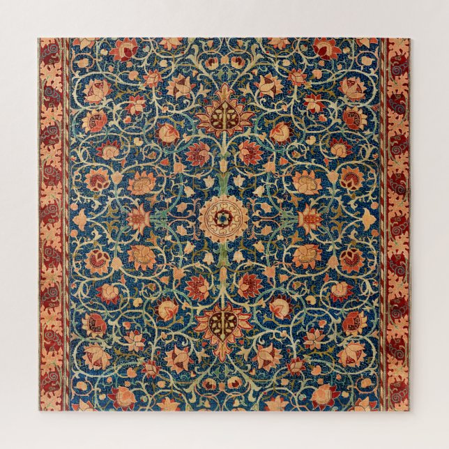 William Morris Strawberry Thief Floral Pattern Jigsaw Puzzle (Vertical)