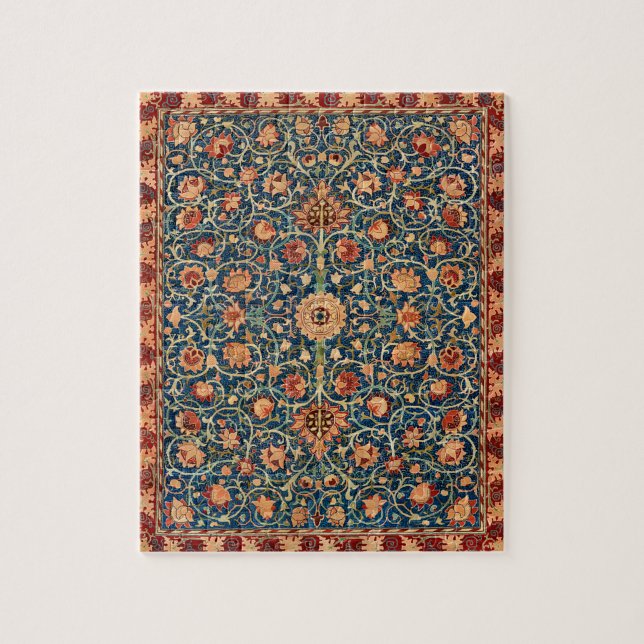William Morris Strawberry Thief Floral Pattern Jigsaw Puzzle (Vertical)