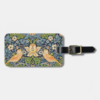 William Morris Strawberry Thief Floral Pattern Luggage Tag