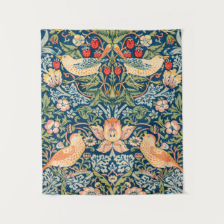 William Morris Strawberry Thief Floral Pattern Tapestry