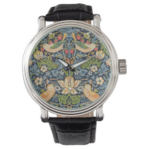 William Morris Strawberry Thief Floral Pattern Watch