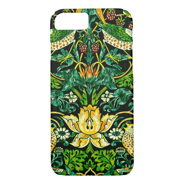 William Morris Strawberry Thief Green And Orange Case-Mate iPhone Case (Back)
