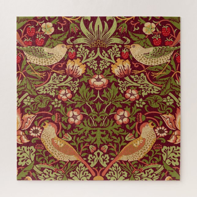 William Morris Strawberry Thief Jigsaw Puzzle (Vertical)