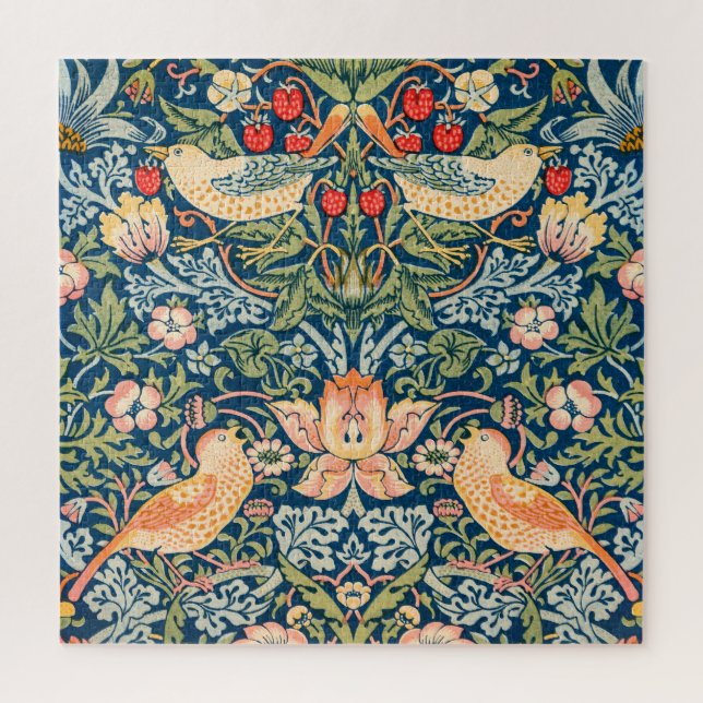 William Morris "Strawberry Thief"  Jigsaw Puzzle (Vertical)