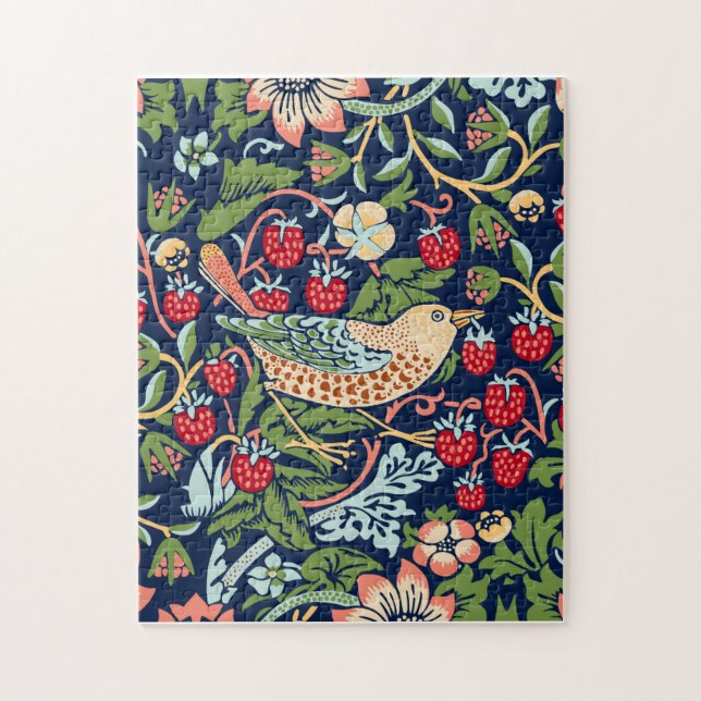 William Morris Strawberry Thief Jigsaw Puzzle (Vertical)