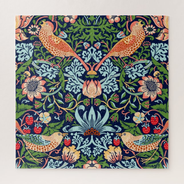William Morris Strawberry Thief Jigsaw Puzzle (Vertical)