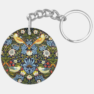 William Morris - Strawberry Thief, Keychain